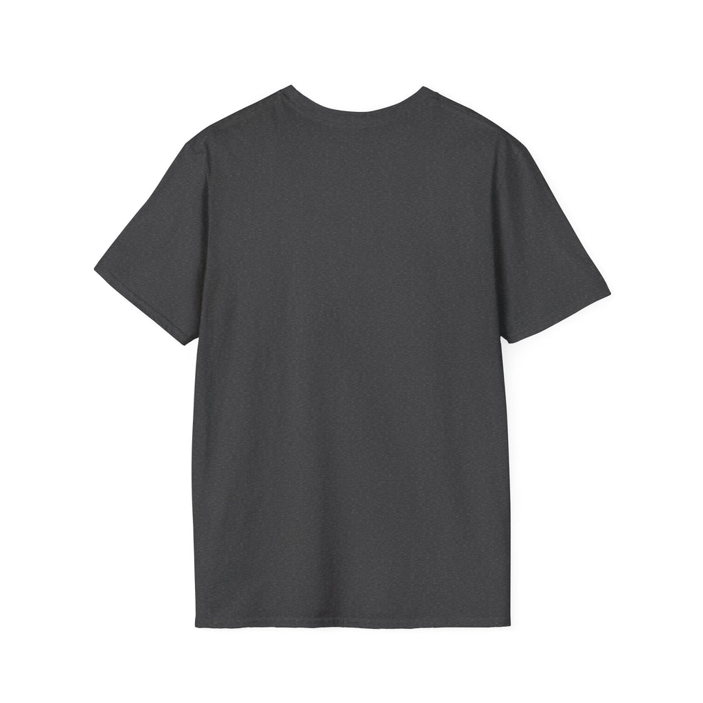 Floral Camper Van 2 T-Shirt in Dark Heather, plain back view.