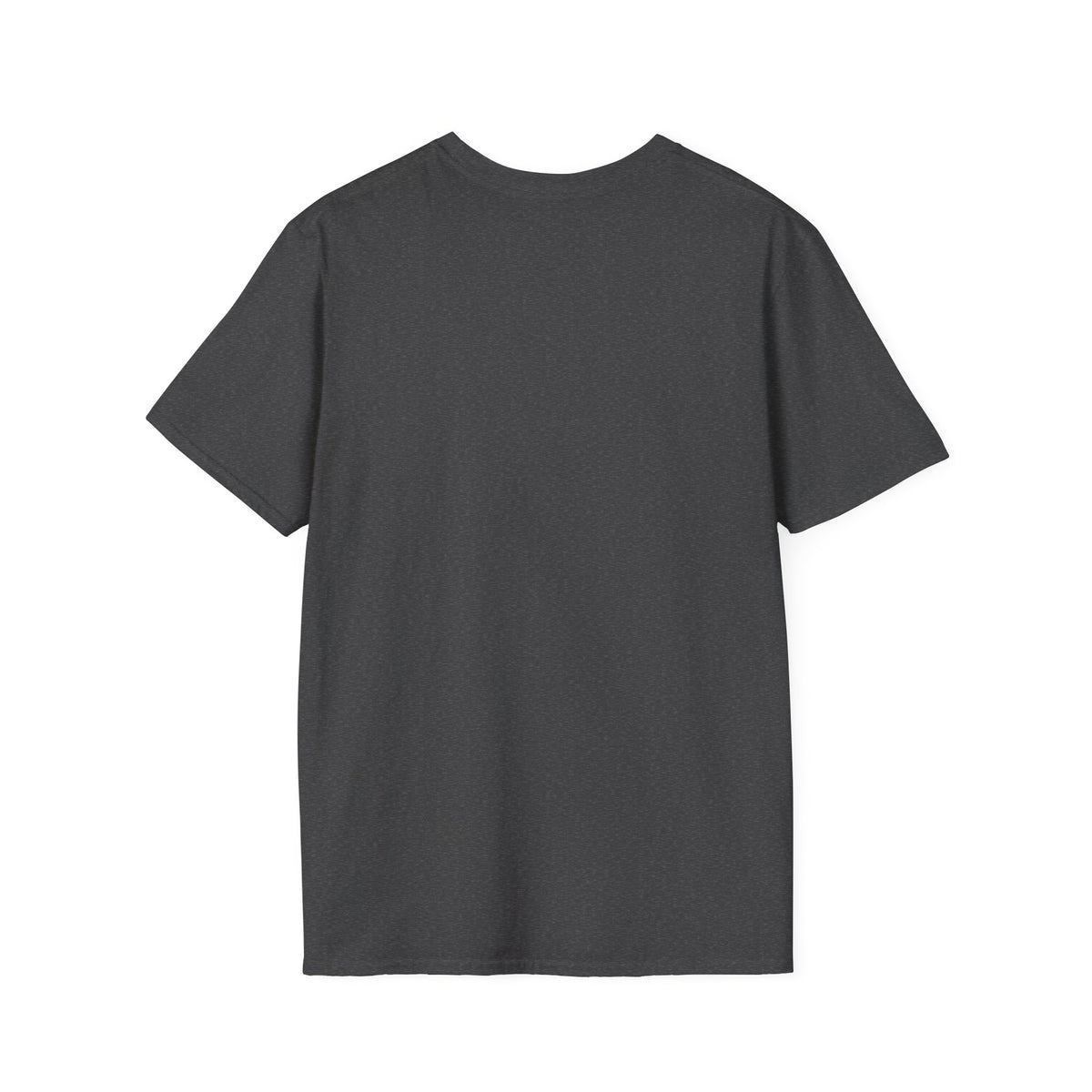 Floral Camper Van 2 T-Shirt in Dark Heather, plain back view.