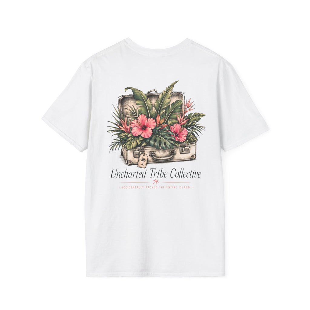 Packed the Island T-Shirt in White, back view.