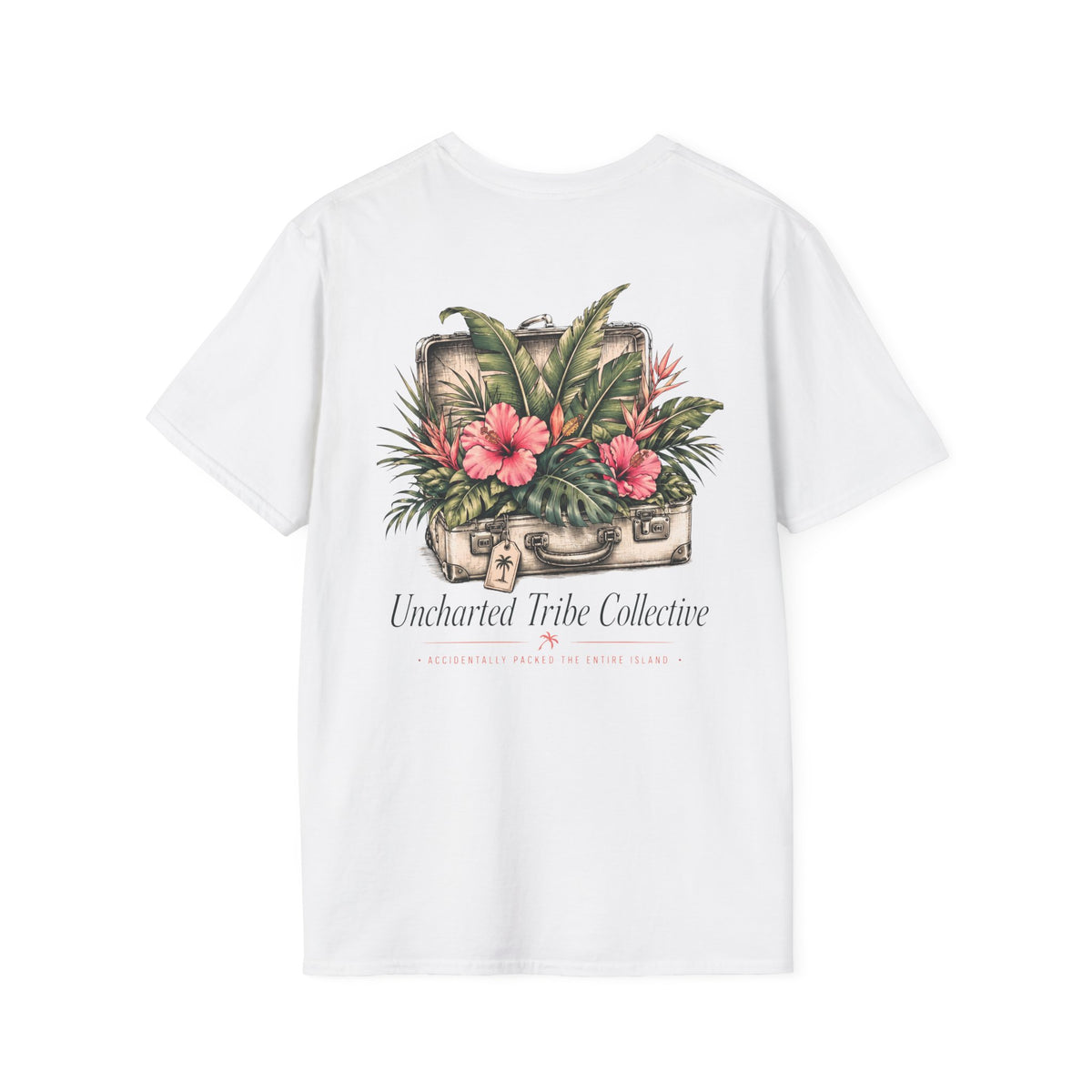 Packed the Island T-Shirt in White, back view.