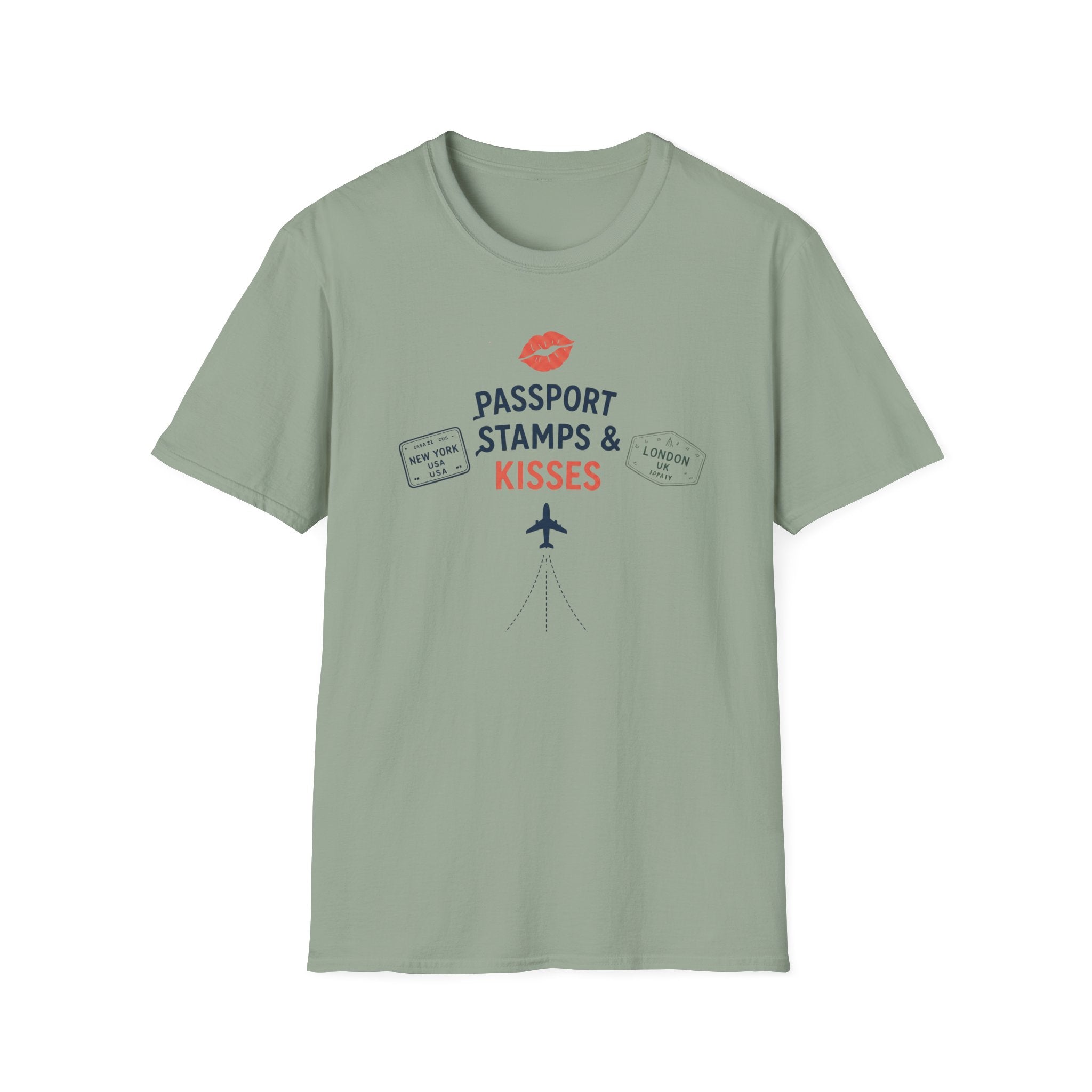 Passport Stamps and Kisses T-Shirt