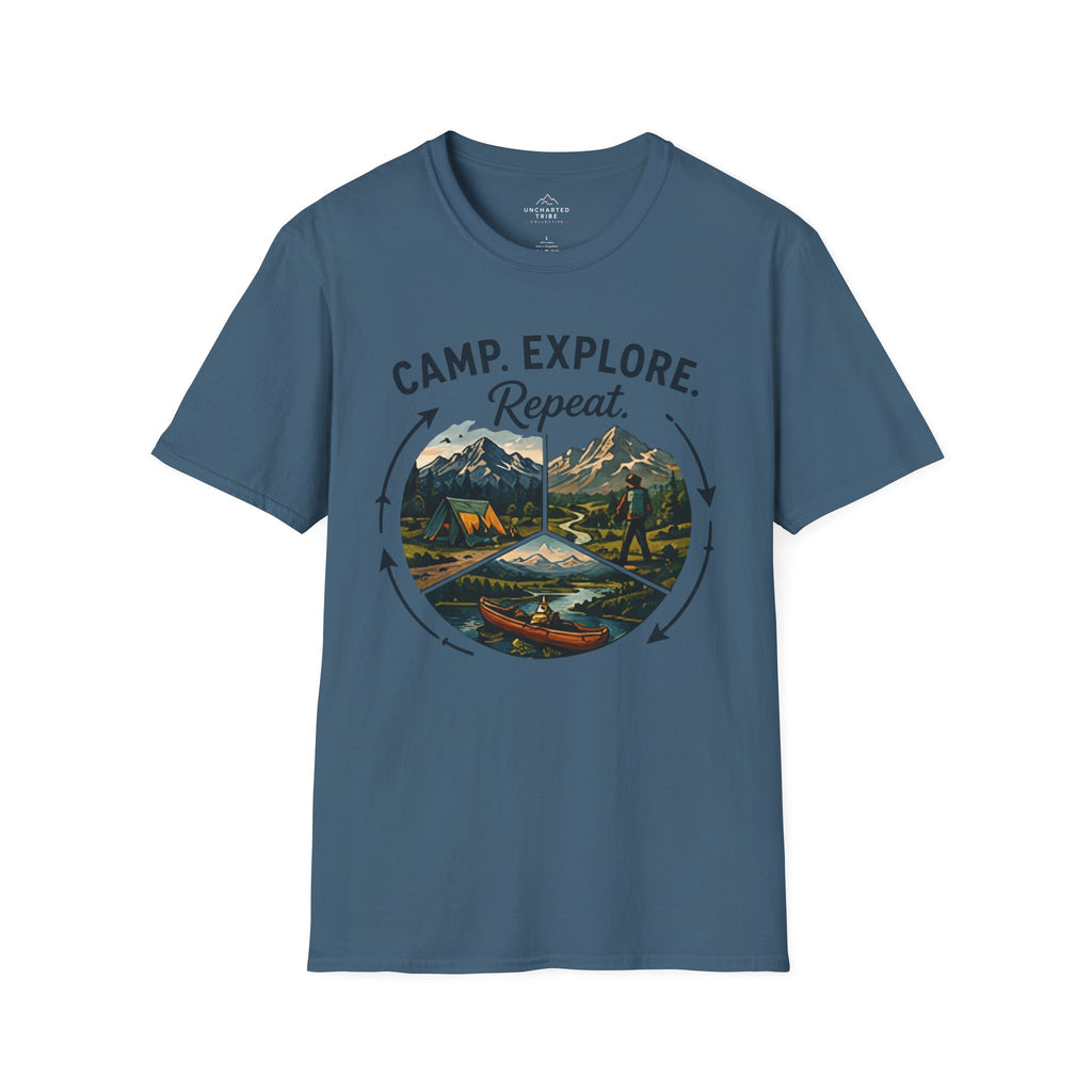 Camp. Explore. Repeat. T-Shirt