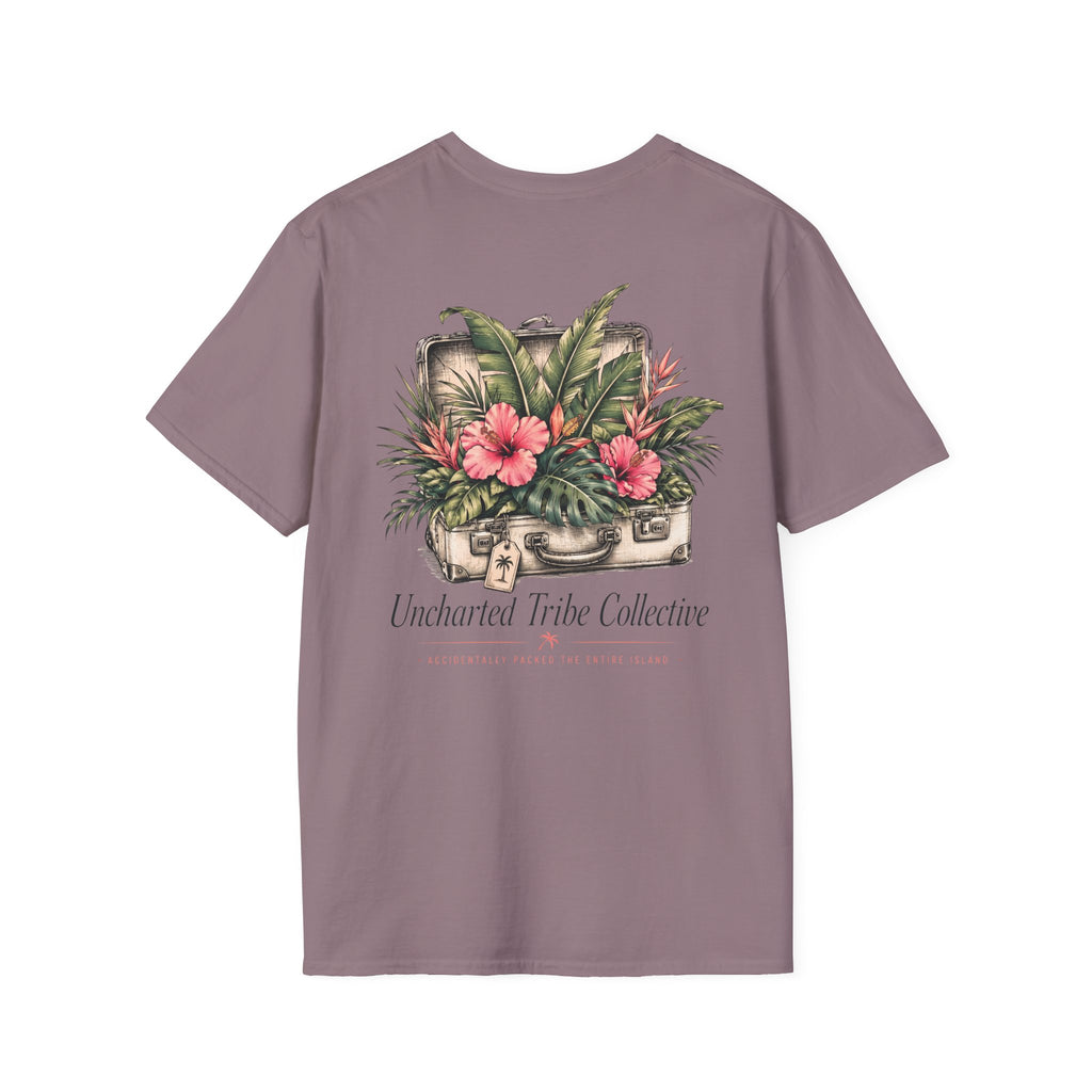 Packed the Island T-Shirt in Paragon, back view.