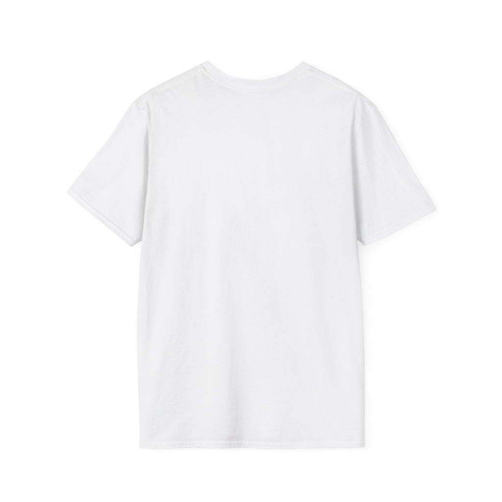 Floral Camper Van 2 T-Shirt in White, plain back view.