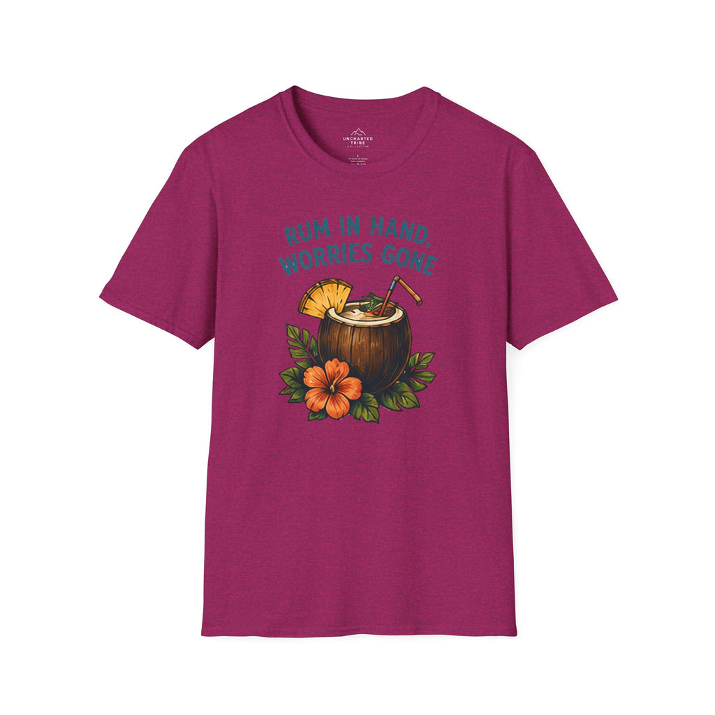 Rum in Hand, Worries Gone T-Shirt