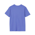 Floral Camper Van 2 T-Shirt in Heather Royal, plain back view.