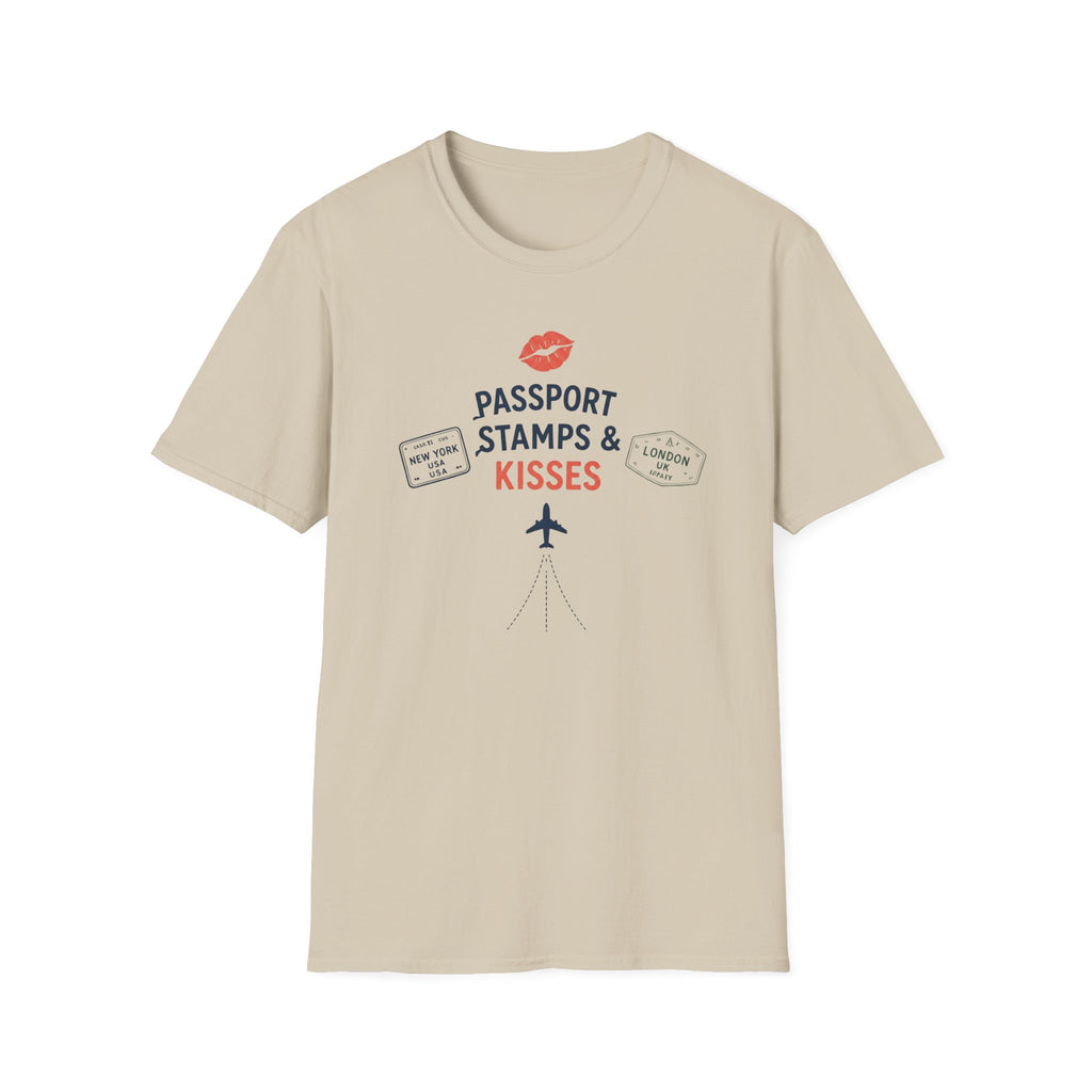 Passport Stamps and Kisses T-Shirt