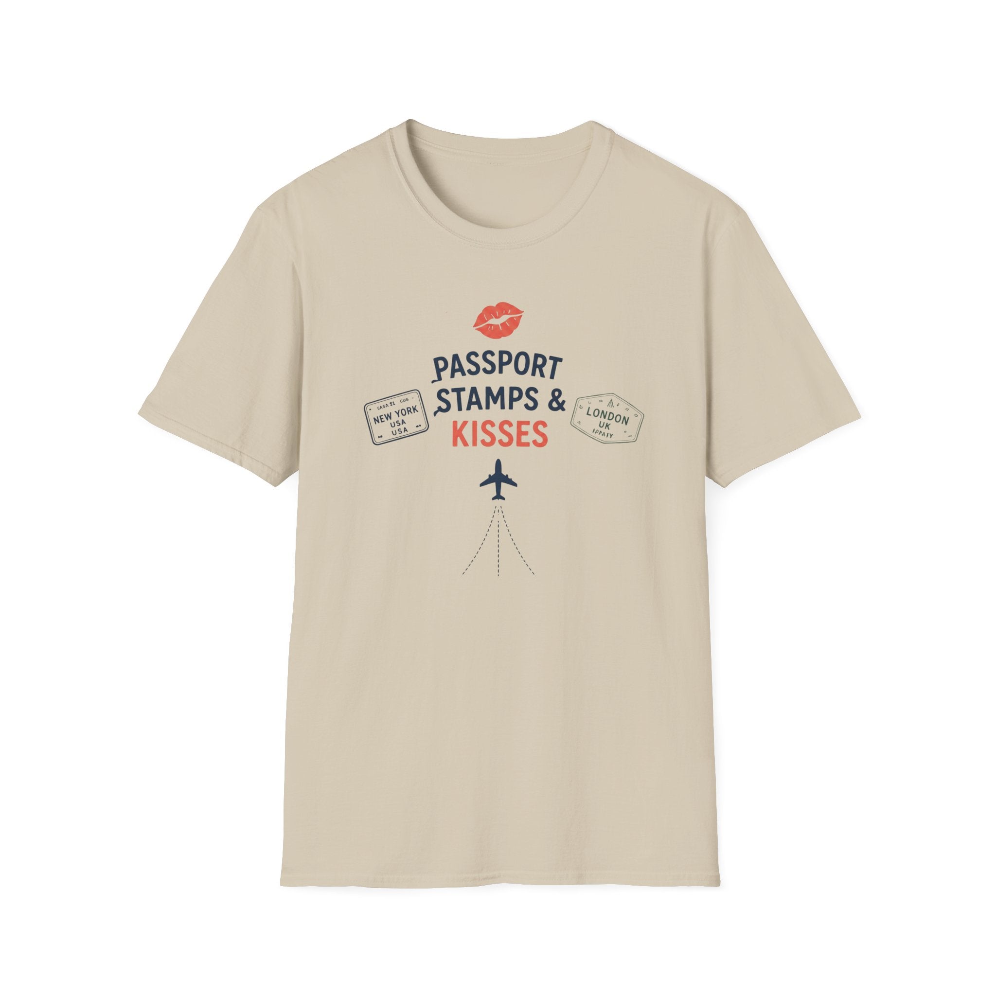 Passport Stamps and Kisses T-Shirt