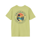 Uncharted Tribe Collective T-Shirt — Shoreline Seal in Pistachio, back view.
