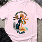 Vacation Withdrawal Club pt. II T-Shirt in Light Pink, front view.
