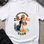 Vacation Withdrawal Club pt. II T-Shirt in White, front view.