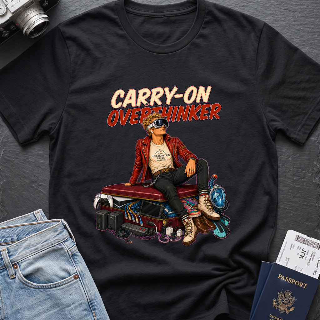 Carry-On Overthinker Part II in Black, front view.