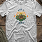 Hill Yeah T-Shirt in Sport Grey, front view.