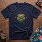 Hill Yeah T-Shirt in Navy, front view.