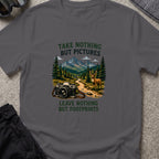 Take Nothing but Pictures T-Shirt in Charcoal, front view.
