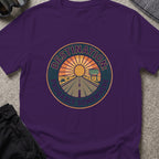 Destination: Somewhere T-Shirt in Purple, front view.