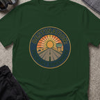 Destination: Somewhere T-Shirt in Forest Green, front view.
