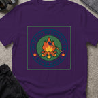 Certified Marshmallow Manager T-Shirt in Purple, front view.