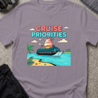 Cruise Priorities T-Shirt in Paragon, front view.