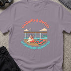 Unlimited Happiness T-Shirt in Paragon, front view.