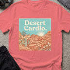 Desert Cardio T-Shirt in Coral Silk, front view.