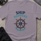 Ship Happens T-Shirt — Ship's Wheel in Paragon, front view.