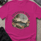Vintage Diamond Head T-Shirt in Antique Heliconia, front view.