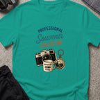 Professional Souvenir Collector T-Shirt in Jade Dome, front view.