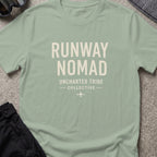 Runway Nomad T-Shirt in Sage, front view.