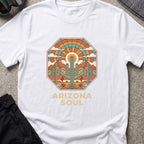 Arizona Soul T-Shirt in White, front view.