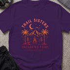 Trail Sisters T-Shirt in Purple, front view.