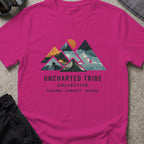 Connect and Inspire T-Shirt in Antique Heliconia, front view.