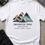 Connect and Inspire T-Shirt in White, front view.