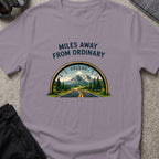 Miles Away From Ordinary T-Shirt in Paragon, front view.