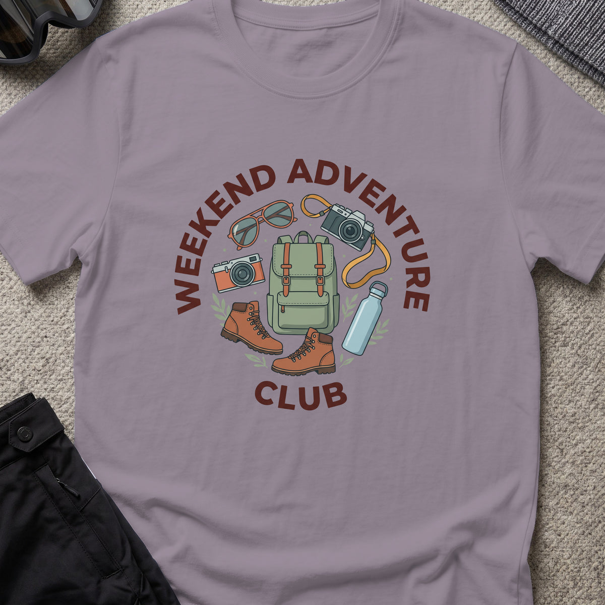 Weekend Adventure Club T-Shirt in Paragon, front view.