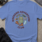 Weekend Adventure Club T-Shirt in Iris, front view.