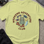 Weekend Adventure Club T-Shirt in Pistachio, front view.