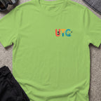 Uncharted Tribe Collective T-Shirt — Shoreline Seal in Lime, front view.