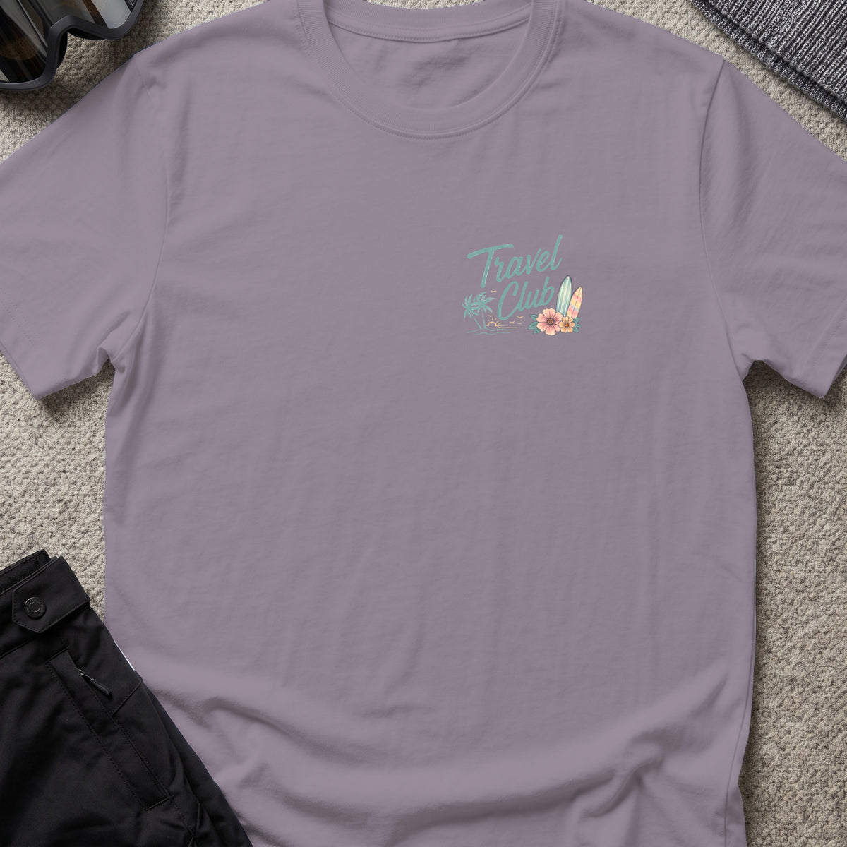 Travel Club T-Shirt in Paragon, front view.