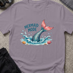 Mermaid Mode T-Shirt in Paragon, front view.