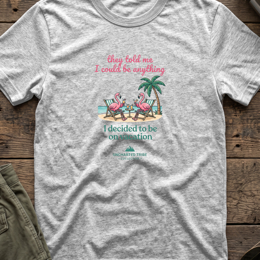 I Can Be Anything T-Shirt in Sport Grey, front view.