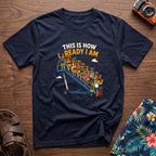 This is How Ready I am T-Shirt in Navy, front view.