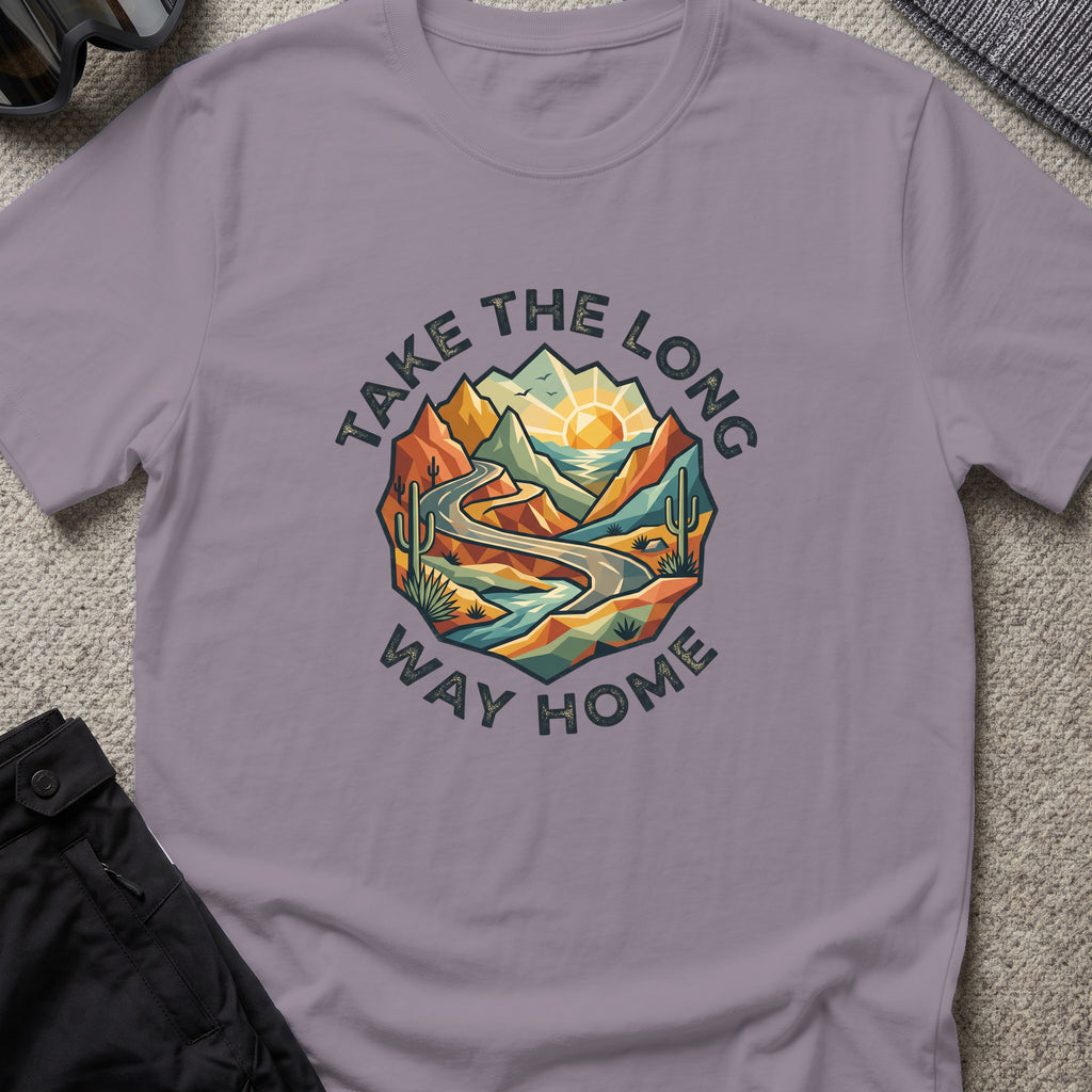 Take the Long Way Home T-Shirt in Paragon, front view.
