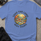 Take the Long Way Home T-Shirt in Iris, front view.