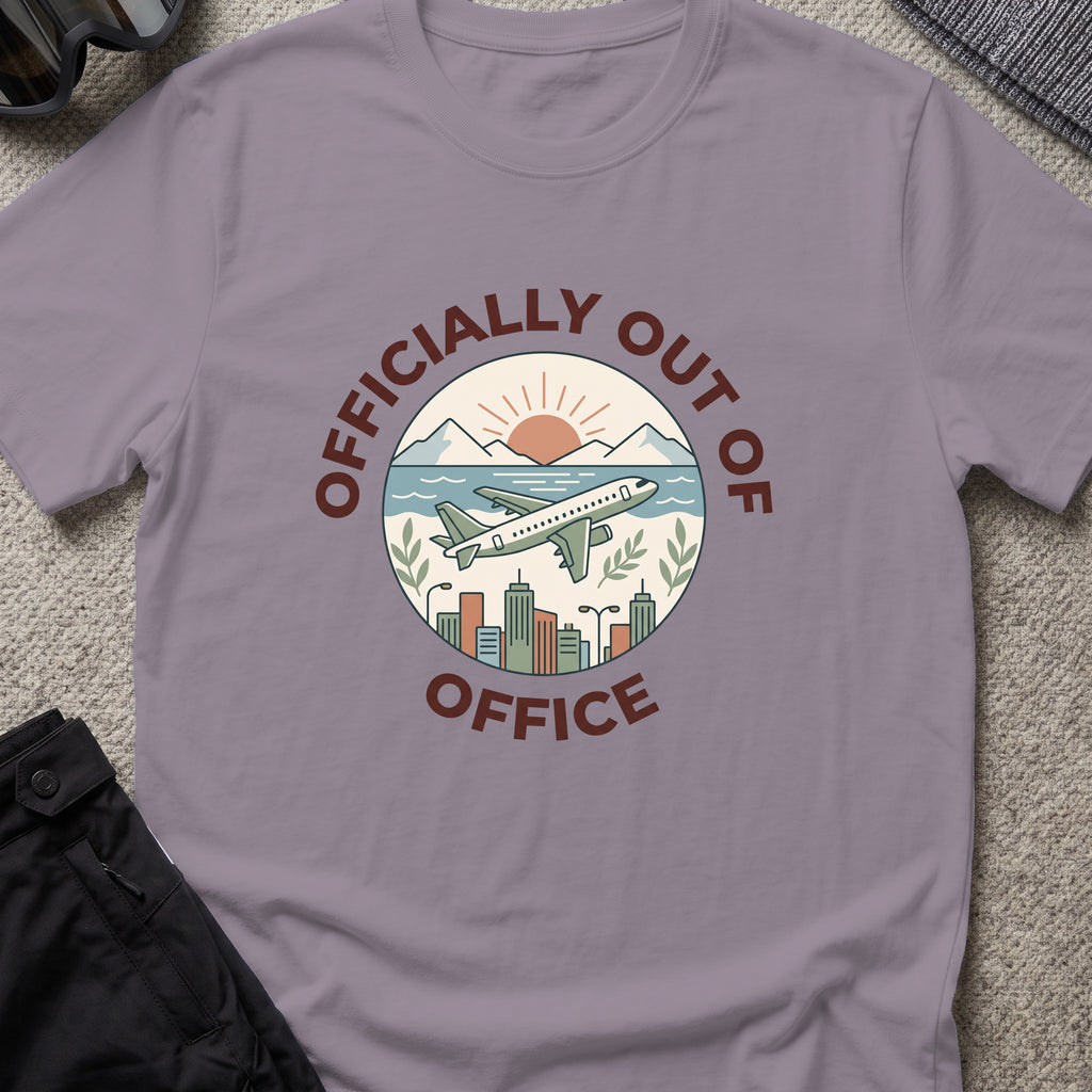 Officially out of Office T-Shirt in Paragon, front view.