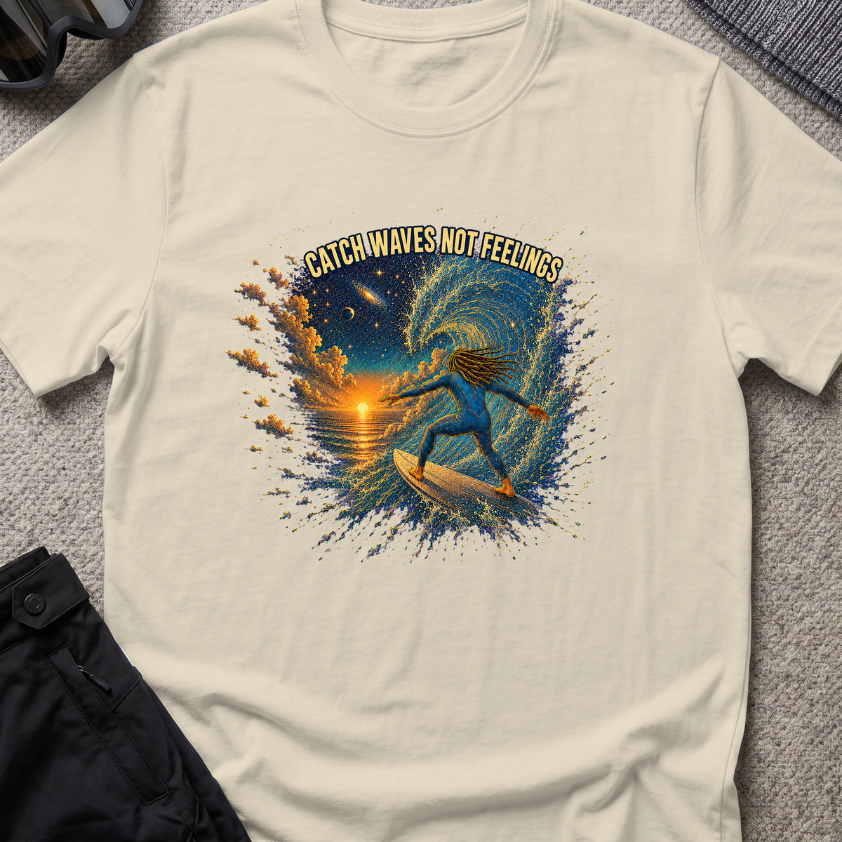 Sunset Wave Rider T-Shirt