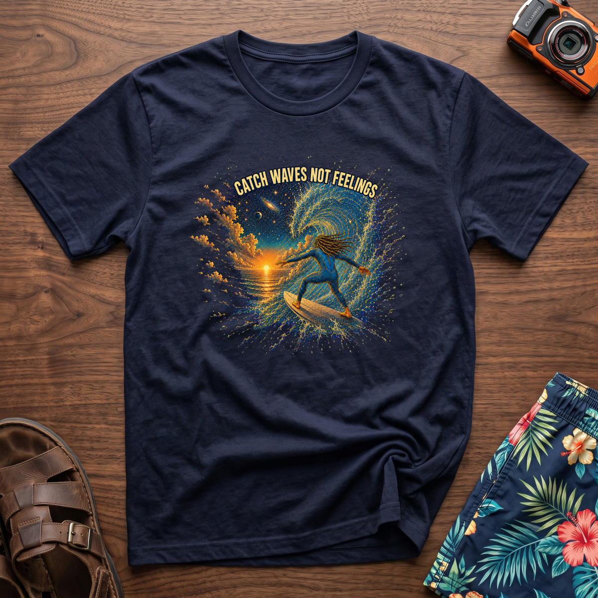 Sunset Wave Rider T-Shirt