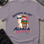 Alpaca My Bags T-Shirt in Paragon, front view.