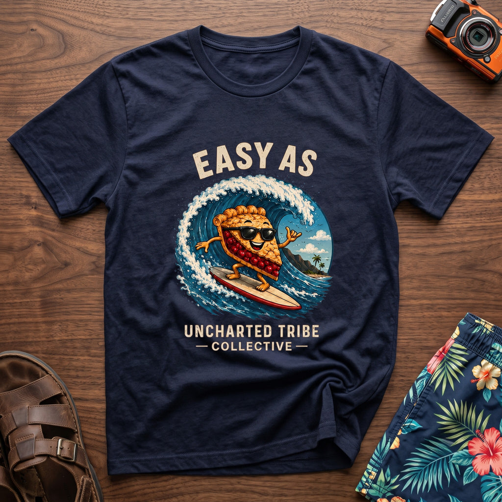 Easy as Pie T-Shirt in Navy, front view.