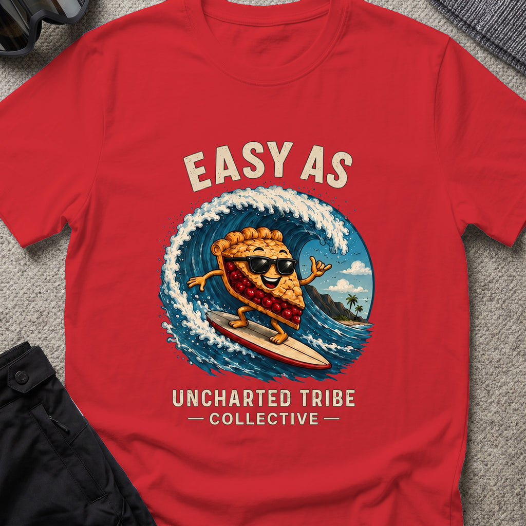 Easy as Pie T-Shirt in Red, front view.